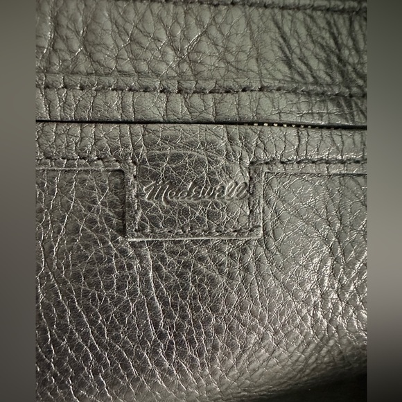 MADEWELL The Medium Transport Tote Black Leather Bag Handbag - Picture 10 of 11